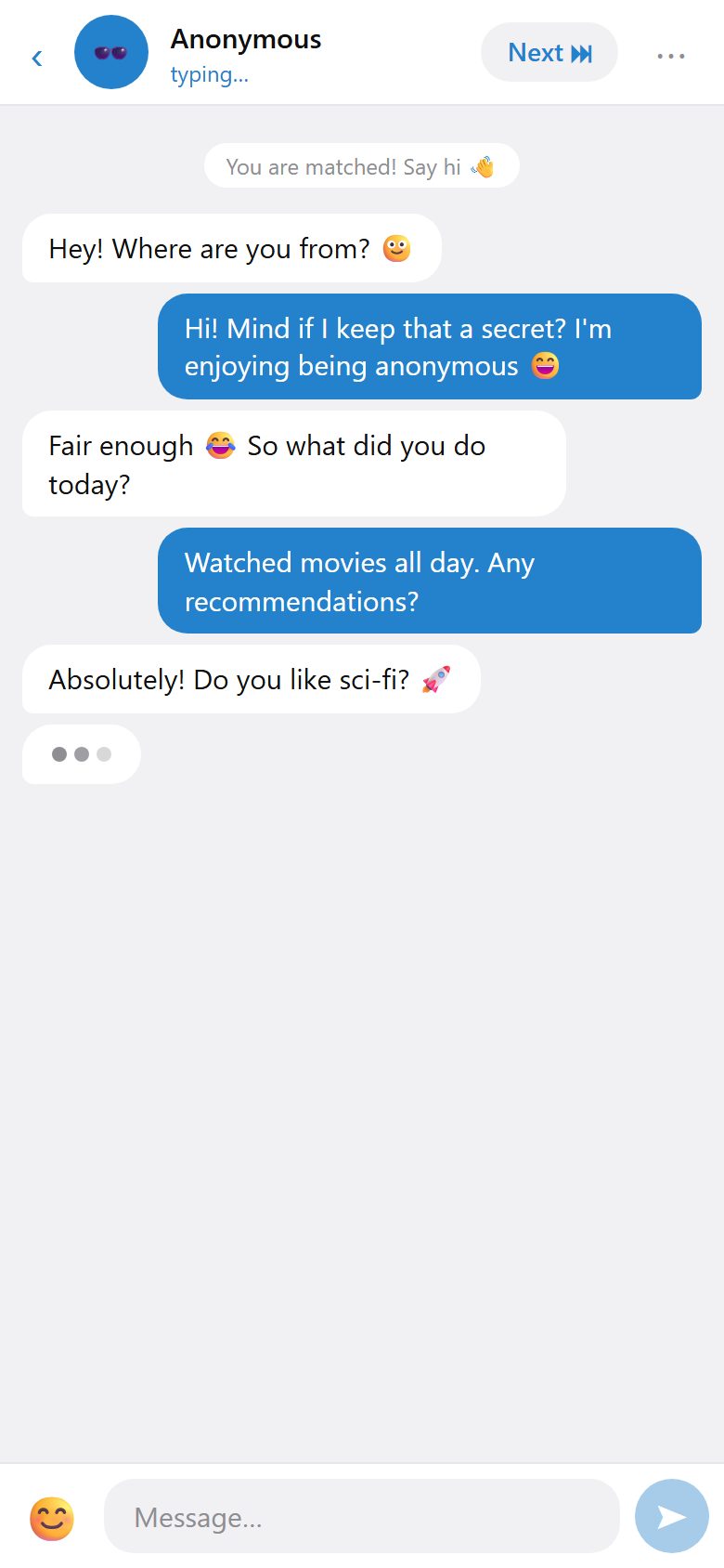 Matched in seconds