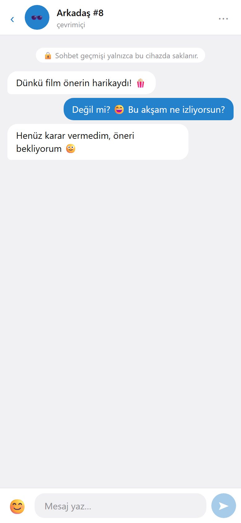 Anonim kalarak arkadaş ol
